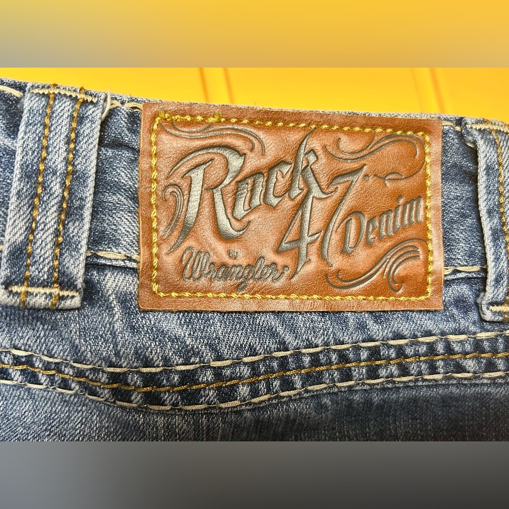 Rock 47 Denim by Wrangler Jeans Men's 38x36 Relaxed Boot